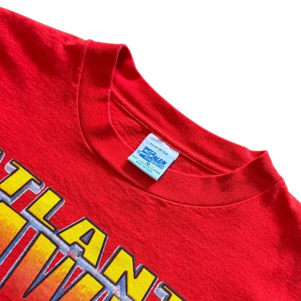 Vintage 90s Atlanta Hawks Crashin The Board NBA Basketball Sport Graphic T-shirt - Picture 5 of 8